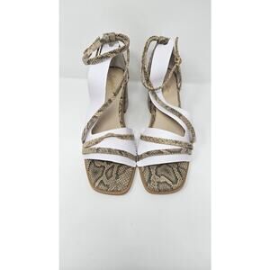 NEW Seychelles Comradery High Heel Ankle Strap Womens Size 9.5 Taupe Leather